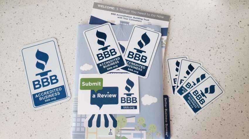 BBB accredited business - Welcome Packet