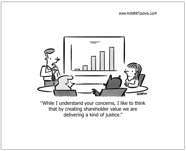 business justice cartoon