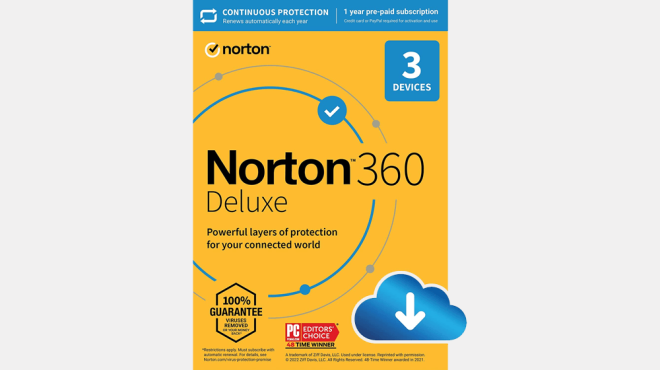 norton 360 deluxe antivirus software prime day deal