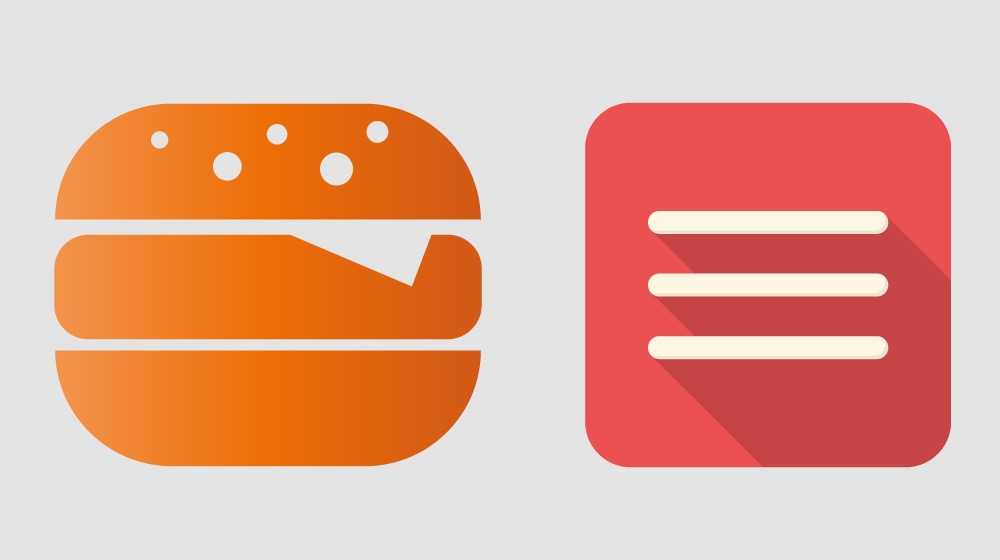 3 line menu icon