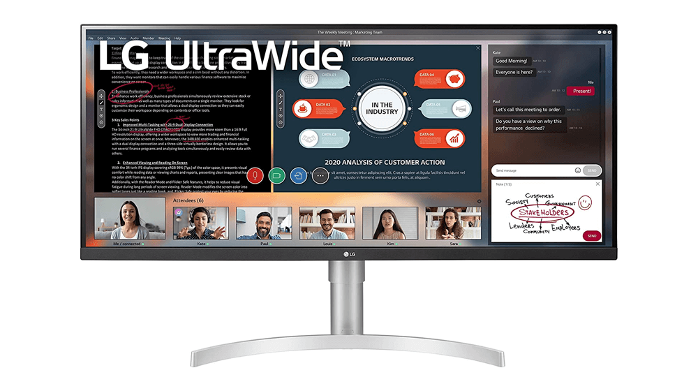 LG 34WN650-W UltraWide Monitor