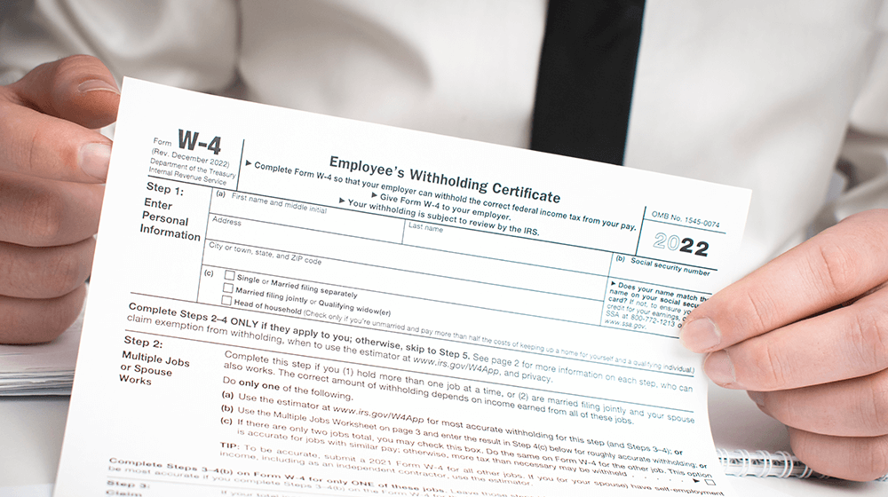 what is a w4 tax form